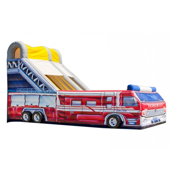 Inflatable Fire Truck Slide