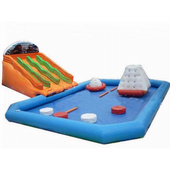 Inflatable Water Park With Swimming Pool