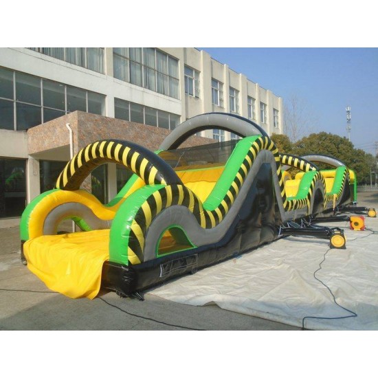 95ft Toxic Rush Inflatable Obstacle Course